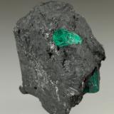 Beryl (variety emerald)<br />Muzo mining district, Western Emerald Belt, Boyacá Department, Colombia<br />37x20x32mm, xls=10 & 7.5mm<br /> (Author: Fiebre Verde)