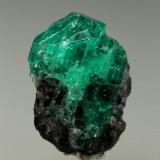Beryl (variety emerald)<br />Chivor mining district, Municipio Chivor, Eastern Emerald Belt, Boyacá Department, Colombia<br />aggregate=18x13mm<br /> (Author: Fiebre Verde)