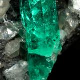 Beryl (variety emerald), Calcite, Dolomite, Pyrite<br />La Pita mining district, Cunas Mine, Municipio Maripí, Western Emerald Belt, Boyacá Department, Colombia<br />41x31x25mm, xl=17mm<br /> (Author: Fiebre Verde)