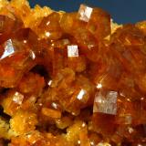 Mimetite-Vanadinite series<br />Gowd Mine, Anarak District, Nain, Isfahan Province, Iran<br />6.8 x 9.1 cm, FOV~4.0 cm<br /> (Author: crosstimber)