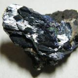 Azurite<br />Tsumeb Mine, Tsumeb, Otjikoto Region, Namibia<br />50x40x20mm<br /> (Author: Heimo Hellwig)