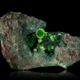 Cuprosklodowskite<br />Musonoi Mine, Kolwezi, Kolwezi District, Lualaba, Katanga Copper Crescent, Katanga (Shaba), Democratic Republic of the Congo (Zaire)<br />11,0	x	6,5	x	4,0	cm<br /> (Author: MIM Museum)