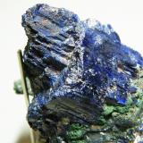 Azurite and Smithsonite<br />Tsumeb Mine, Tsumeb, Otjikoto Region, Namibia<br />60x40x50mm<br /> (Author: Heimo Hellwig)