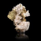 Gold on Quartz<br />Rosia Montana, Apuseni Mountains, Alba, Transylvania, Romania<br />4,5	x	2,5	x	5,5	cm<br /> (Author: MIM Museum)