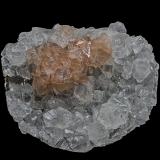 Fluorapophyllite-(K), Calcite<br />Jalgaon District, Maharashtra, India<br />7.4 x 9.0 cm<br /> (Author: am mizunaka)