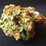 WulfenitaMina Ojuela, Mapimí, Municipio Mapimí, Durango, México7x5x4 cm (Autor: Luis Edmundo Sánchez Roja)