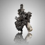 Hessite on Quartz<br />Botes (Botești), Zlatna, Alba, Transylvania, Romania<br />3,0	x	3,0	x	4,5	cm<br /> (Author: MIM Museum)