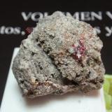 Cinabrio<br />Mina Escarlati, Puerto de las Señales, Maraña, Comarca Montaña Oriental, León, Castilla y León, España<br />30x30 mm<br /> (Autor: Ignacio)