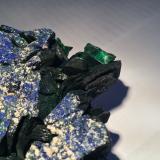 Malachite (after Azurite)<br />Milpillas Mine, Cuitaca, Municipio Santa Cruz, Sonora, Mexico<br />180 X 130 X 35 mm (section)<br /> (Author: Robert Seitz)