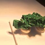 Malachite (after Azurite)<br />Milpillas Mine, Cuitaca, Municipio Santa Cruz, Sonora, Mexico<br />70 X 30 X 30 mm<br /> (Author: Robert Seitz)