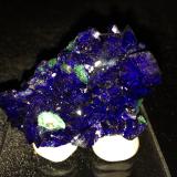 Azurite<br />Milpillas Mine, Cuitaca, Municipio Santa Cruz, Sonora, Mexico<br />65 X 45 X 25 mm<br /> (Author: Robert Seitz)