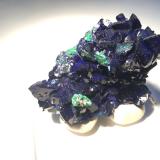 Azurite<br />Milpillas Mine, Cuitaca, Municipio Santa Cruz, Sonora, Mexico<br />65 X 45 X 25 mm<br /> (Author: Robert Seitz)