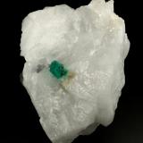 Beryl (variety emerald), Calcite<br />Muzo mining district, Western Emerald Belt, Boyacá Department, Colombia<br />72x37x48, xl=5mm<br /> (Author: Fiebre Verde)