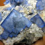 fluorite, quartz<br />Bere Alston Mines, Bere Ferrers, Tavistock, Devon, England / United Kingdom<br /><br /> (Author: Jesse Fisher)