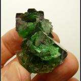 Fluorite<br />Okorusu Mine, Otjiwarongo District, Otjozondjupa Region, Namibia<br />46 x 31 x 23 mm<br /> (Author: Pierre Joubert)