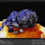 Azurite<br />Mas Dieu, Mercoirol, Alès, Gard, Occitanie, France<br />fov 10 mm<br /> (Author: ploum)