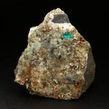 Beryl (variety emerald), Albite (variety cleavelandite), Dolomite, Pyrite<br />Chivor mining district, El Acuario Mine, Municipio Chivor, Eastern Emerald Belt, Boyacá Department, Colombia<br />50x56x36mm, xl=5mm<br /> (Author: Fiebre Verde)