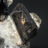 Cassiterite<br />Amo deposit, Ximeng, Pu'er Prefecture, Yunnan Province, China<br />70mm x 40mm x 40mm<br /> (Author: Philippe Durand)
