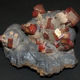 Vanadinite<br />Taouz, Er Rachidia Province, Drâa-Tafilalet Region, Morocco<br />60mm x 60mm x 40mm<br /> (Author: Philippe Durand)