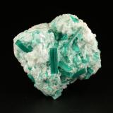 Beryl (variety emerald), Dolomite, Pyrite<br />Chivor mining district, Municipio Chivor, Eastern Emerald Belt, Boyacá Department, Colombia<br />42mm across, xls up to 14mm<br /> (Author: Fiebre Verde)