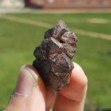Goethita pseudomórfica Pirita<br />Mina Respina, Fuentes de Respina, Puebla de Lillo, Comarca Valle de Boñar, León, Castilla y León, España<br />4 cm x 2 cm<br /> (Autor: Javi Llamazares)