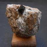 Cuarzo (variedad morión)<br />Afloramiento de cuarzos moriones, Las Cañadas, Montejícar, Comarca Los Montes, Granada, Andalucía, España<br />5 x 5 x 3,5 cm<br /> (Autor: Antonio Alcaide)
