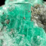 Beryl (variety emerald), Calcite, PyriteCoscuez (distrito minero), Mina Jerusalem, Municipio San Pablo de Borbur, Cinturón Esmeraldífero Occidental, Departamento Boyacá, Colombia53x61x36mm (Author: Fiebre Verde)