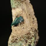 Malaquita<br />Sena de Luna, Comarca Luna, León, Castilla y León, España<br />grupo de cristales 12mm<br /> (Autor: minero1968)