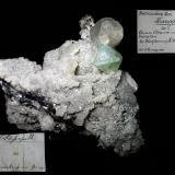 Fluorite, Calcite, Galena, Quartz<br />St. Andreasberg mining area, Goslar District, Harz, Lower Saxony/Niedersachsen, Germany<br />1 cm crystal<br /> (Author: Andreas Gerstenberg)