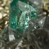 Beryl (variety emerald), Dolomite, Pyrite<br />Chivor mining district, El Acuario Mine, Municipio Chivor, Eastern Emerald Belt, Boyacá Department, Colombia<br />68x66x35mm, xls up to 10mm<br /> (Author: Fiebre Verde)