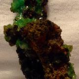 Adamite (variety cuprian adamite)<br />Ojuela Mine, Mapimí, Municipio Mapimí, Durango, Mexico<br />8.89 cm<br /> (Author: JC)