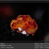 Vanadinite<br />Taouz, Er Rachidia Province, Drâa-Tafilalet Region, Morocco<br />fov 2.2 mm<br /> (Author: ploum)