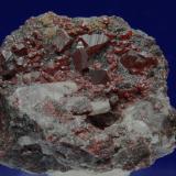 Cinabrio<br />Mina Almadén, Almadén, Comarca Valle de Alcudia, Ciudad Real, Castilla-La Mancha, España<br />5 X 5 X 2 cm<br /> (Autor: Ricardo Fimia)