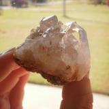 Quartz<br />Jessieville, Garland County, Arkansas, USA<br />3" high and 1 3/4" wide and 1 3/8" deep<br /> (Author: Reelgoodwoman)