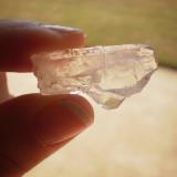QuartzJessieville, Garland County, Arkansas, USA1 1/4" high and 5/8" wide and 1/4" deep (Author: Reelgoodwoman)