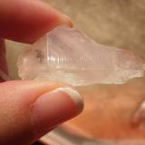 Quartz<br />Jessieville, Garland County, Arkansas, USA<br />3.8 cm high x 1 cm wide and 0.6 cm deep<br /> (Author: Reelgoodwoman)