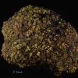 Covellita (covellina) y Azufre<br />Corta Atalaya, Minas de Río Tinto, Minas de Riotinto, Comarca Cuenca Minera, Huelva, Andalucía, España<br />6 x 4 x 4 cm<br /> (Autor: Ricardo Fimia)