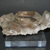 Quartz (variety smoky)<br />Les Courtes, Bassin du Talèfre, Mont Blanc Massif, Chamonix, Haute-Savoie, Auvergne-Rhône-Alpes, France<br />110mm x 50mm x 40mm<br /> (Author: Philippe Durand)