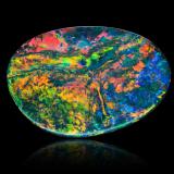Opal<br />Allah's Rush, Coocoran Opal fields, Lightning Ridge, Finch County, New South Wales, Australia<br />4,0	x	3,0	x	1,0	cm<br /> (Author: MIM Museum)