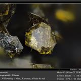 Sturmanite<br />N'Chwaning II Mine, N'Chwaning mining area, Kuruman, Kalahari manganese field (KMF), Northern Cape Province, South Africa<br />fov 3 mm<br /> (Author: ploum)