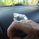 Quartz<br />Turtle Clan Ridge, Fonda, Mohawk, Montgomery County, New York, USA<br />Hand for scale.<br /> (Author: vic rzonca)