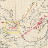 Minutas Cartográficas, término municipal de Teruel. Zona 1ª Hojas 1ª y 2ª. Año 1916. Instituto Geográfico y Estadístico.
Enmarcada en amarillo y ampliada la zona donde se sitúa la "Masía de Nogués", el puente del ferrocarril y el Barranco del Nabo (subrayado en naranja). La escala de edición era 1:25.000, pero la de visualización que muestro está a E:1/8000

© Instituto Geográfico Nacional (Autor: Inma)