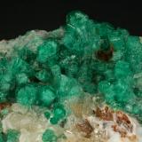 Beryl (variety emerald), Calcite<br />Peñas Blancas Mine, Municipio San Pablo de Borbur, Western Emerald Belt, Boyacá Department, Colombia<br />70x70x45mm<br /> (Author: Fiebre Verde)