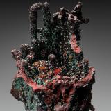 Cuprite<br />Copper Queen Mine, Queen Hill, Bisbee, Warren District, Mule Mountains, Cochise County, Arizona, USA<br />9 x 6 cm<br /> (Author: Gail)