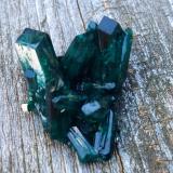 Dioptase<br />Christoph Mine, Kaokoveld Plateau, Kunene Region, Namibia<br />3.1 cm<br /> (Author: JC)