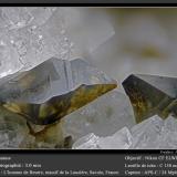 Anatase<br />L'Homme de Beurre, La Lauzière Massif, Saint-Jean-de-Maurienne, Savoie, Auvergne-Rhône-Alpes, France<br />fov 3.0 mm<br /> (Author: ploum)