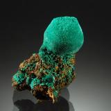 Malachite<br />Copper Queen Mine, Queen Hill, Bisbee, Warren District, Mule Mountains, Cochise County, Arizona, USA<br />2.0 x 2.7 cm<br /> (Author: crosstimber)
