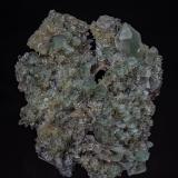 Quartz with Chlorite inclusions<br />Shingle Springs Mine, Shingle Springs, Shingle Springs District, El Dorado County, California, USA<br />9.6 x 8.0 cm<br /> (Author: am mizunaka)