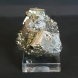 Pyrite<br />Borieva Mine, Madan mining area, Rhodope Mountains, Smolyan Oblast, Bulgaria<br />90mm x 70mm x 60mm<br /> (Author: Philippe Durand)
