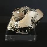 Pyrite<br />Borieva Mine, Madan mining area, Rhodope Mountains, Smolyan Oblast, Bulgaria<br />90mm x 70mm x 60mm<br /> (Author: Philippe Durand)